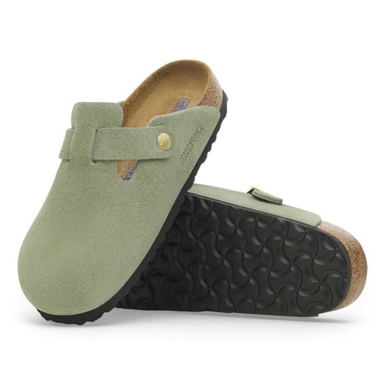 Birkenstock Leather Boston Soft Footbed